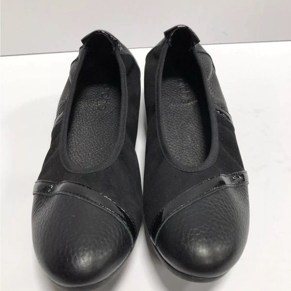Arche Onyzan Womens Ballet Slip On Black Leather EU37 US6 M - Picture 2 of 5
